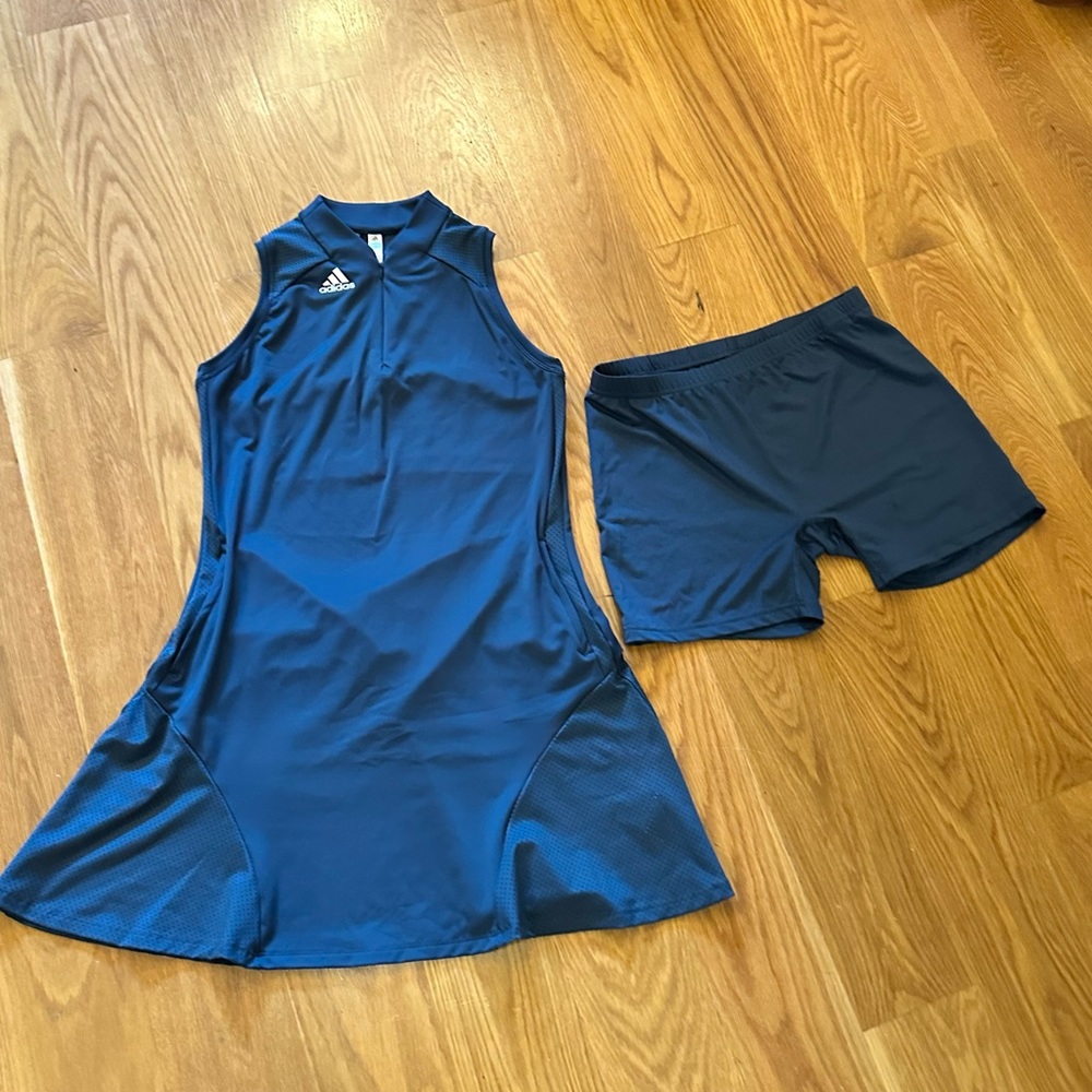 adidas Blue Sleeveless Dress with Shorts-make an offer, doesn’t fit, needs to go
